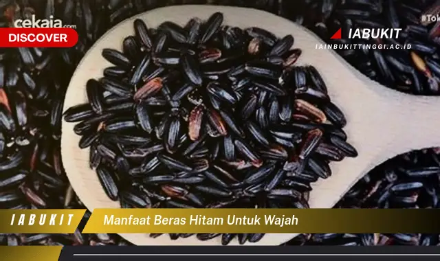 manfaat beras hitam untuk wajah