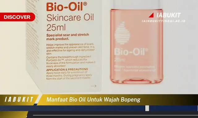 manfaat bio oil untuk wajah bopeng