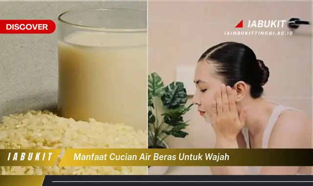 manfaat cucian air beras untuk wajah