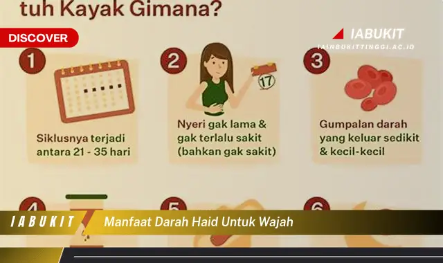 manfaat darah haid untuk wajah