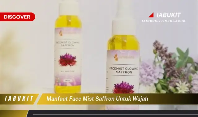 manfaat face mist saffron untuk wajah