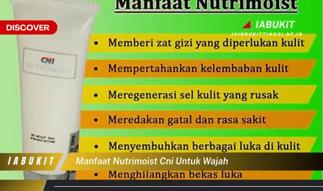 manfaat nutrimoist cni untuk wajah