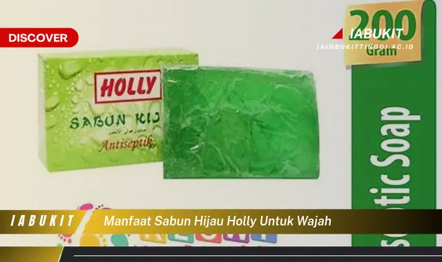 manfaat sabun hijau holly untuk wajah