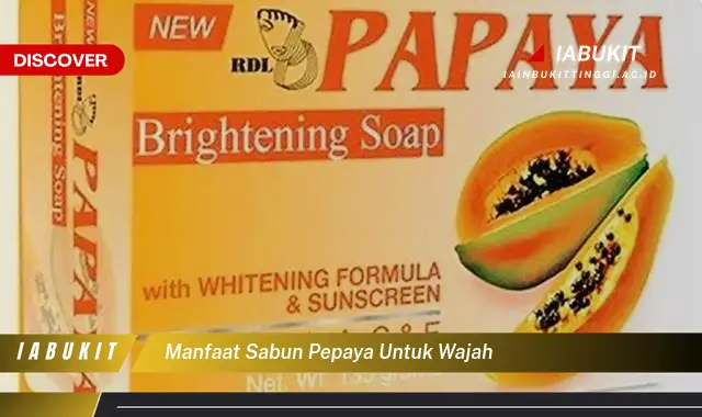 manfaat sabun pepaya untuk wajah