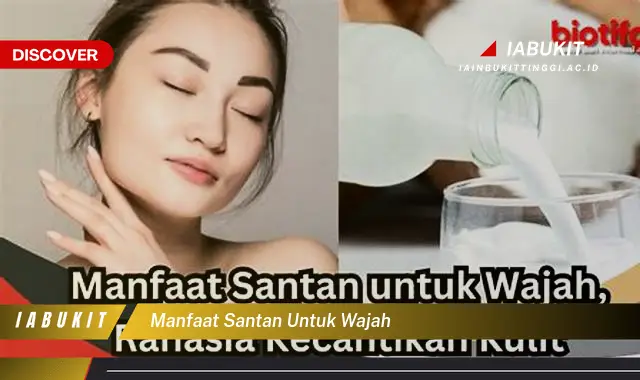 manfaat santan untuk wajah