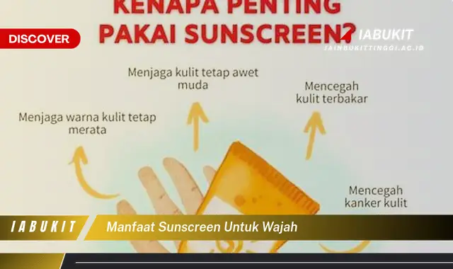 manfaat sunscreen untuk wajah