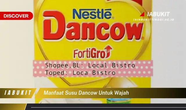 manfaat susu dancow untuk wajah