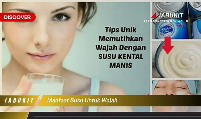 manfaat susu untuk wajah