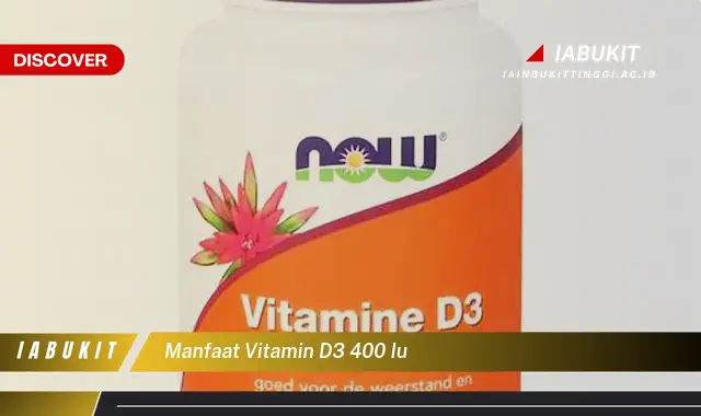 manfaat vitamin d3 400 iu