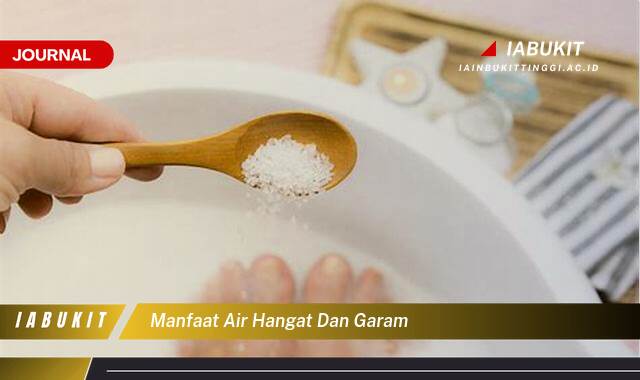 Inilah 10 Manfaat Air Hangat dan Garam untuk Kesehatan Tubuh Anda