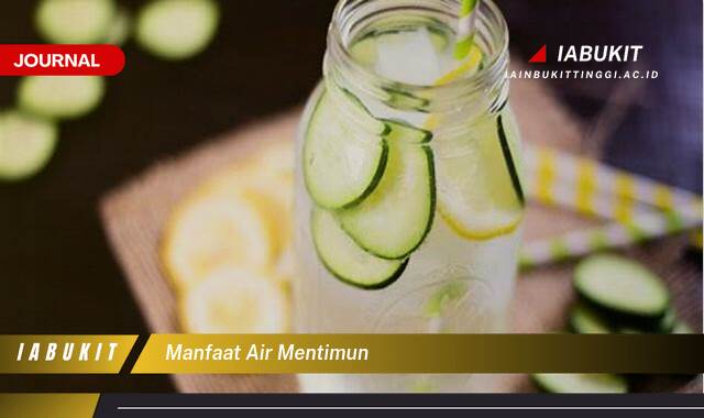 Inilah 8 Manfaat Air Mentimun untuk Kesehatan dan Kecantikan Kulit Anda
