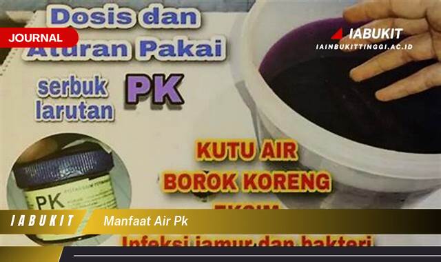 Inilah 10 Manfaat Air PK (Kalium Permanganat) untuk Kesehatan dan Kebersihan