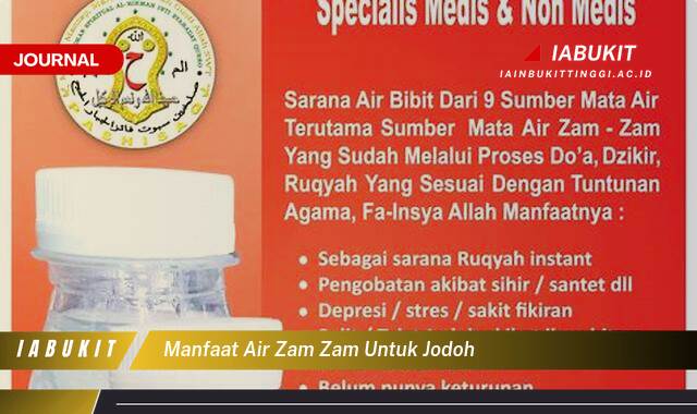 Inilah 8 Manfaat Air Zam Zam untuk Jodoh, Tata Cara & Doa yang Mustajab