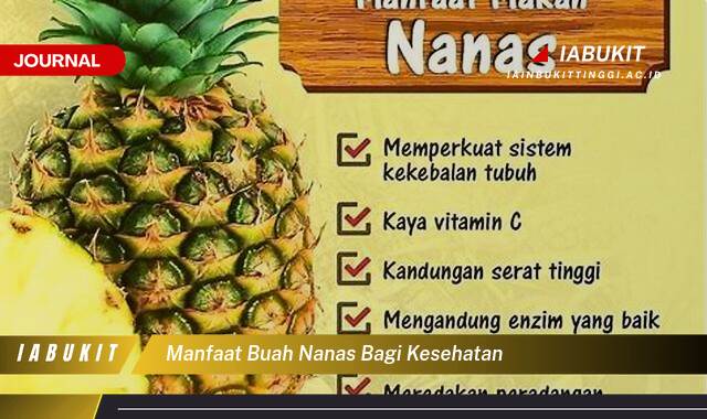 Inilah 8 Manfaat Buah Nanas bagi Kesehatan, Panduan Lengkap dari A sampai Z