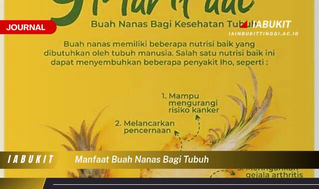 Inilah 10 Manfaat Buah Nanas bagi Tubuh, Dari Kesehatan Jantung Hingga Pencernaan