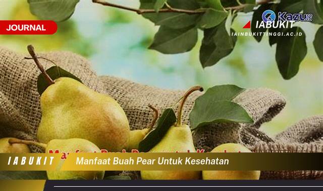 Inilah 10 Manfaat Buah Pear untuk Kesehatan, Nutrisi Lengkap dan Khasiatnya yang Menakjubkan