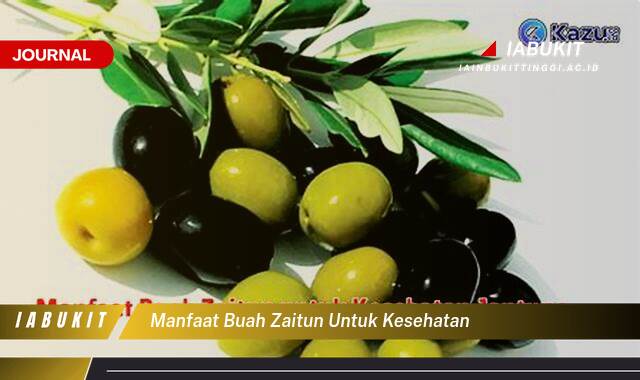 Inilah 8 Manfaat Buah Zaitun untuk Kesehatan, Jantung Sehat, Kulit Glowing, dan Lebih Banyak Lagi!