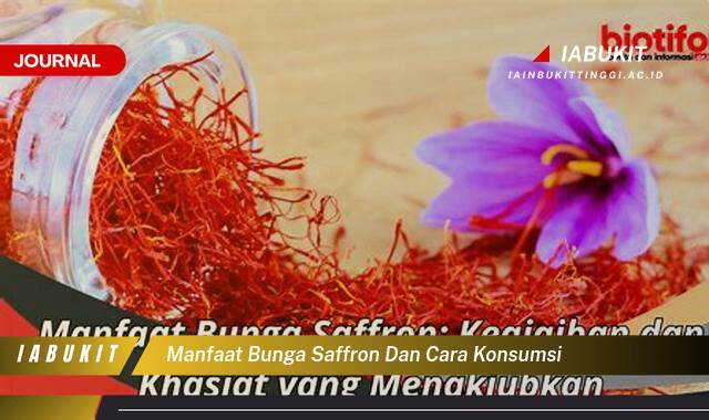 Inilah 8 Manfaat Bunga Saffron dan Cara Konsumsi yang Tepat untuk Kesehatan Optimal