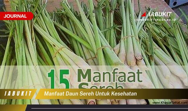 Inilah 9 Manfaat Daun Sereh untuk Kesehatan, Daftar Lengkap Khasiat dan Cara Penggunaan