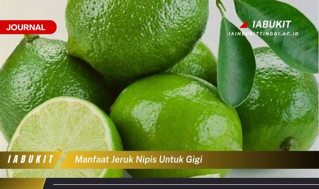Inilah 10 Manfaat Jeruk Nipis untuk Gigi, Fakta dan Cara Penggunaannya yang Aman