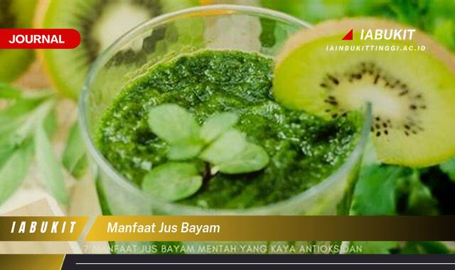 Inilah 8 Manfaat Jus Bayam untuk Kesehatan Tubuh Anda