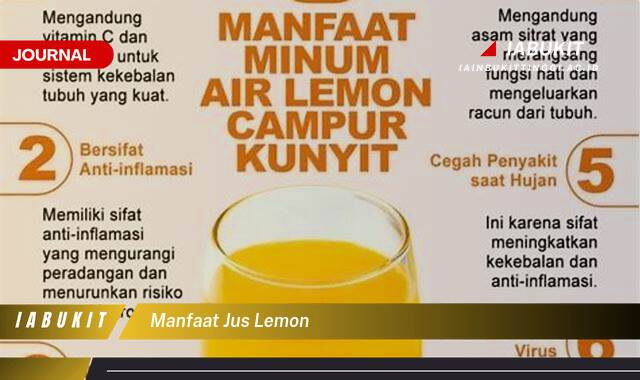 Inilah 10 Manfaat Jus Lemon untuk Kesehatan, Kecantikan, dan Lainnya Inilah 10 Manfaat Jus Lemon untuk Kesehatan, Kecantikan, dan Lainnya