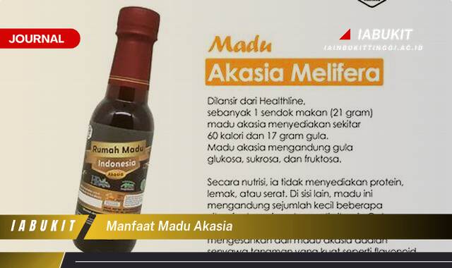 Inilah 10 Manfaat Madu Akasia untuk Kesehatan Tubuh Anda Inilah 10 Manfaat Madu Akasia untuk Kesehatan Tubuh Anda