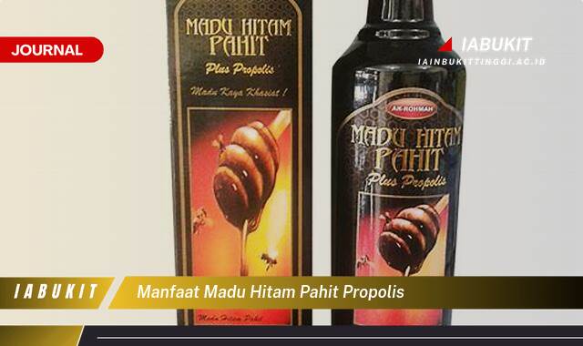 Inilah 10 Manfaat Madu Hitam Pahit Propolis untuk Kesehatan Tubuh Anda