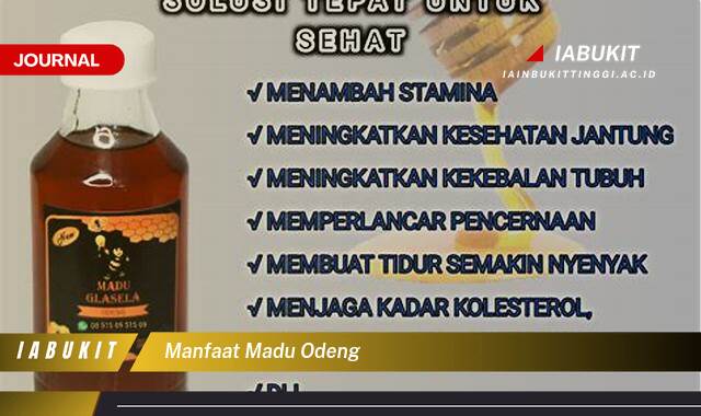 Inilah 10 Manfaat Madu Odeng, Khasiat Alami untuk Kesehatan dan Kecantikan