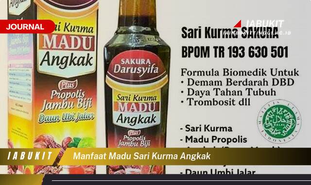 Inilah 10 Manfaat Madu Sari Kurma Angkak Untuk Kesehatan Tubuh Anda