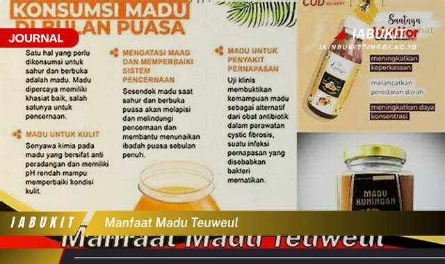 Inilah 9 Manfaat Madu Teuweul, Khasiat Tersembunyi untuk Kesehatan Anda!
