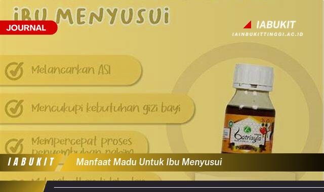 Inilah 8 Manfaat Madu untuk Ibu Menyusui, Tingkatkan Produksi ASI, Imunitas, dan Kesehatan Optimal!