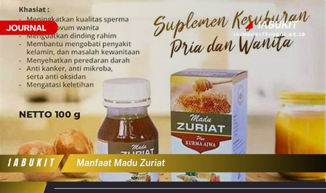 Inilah 10 Manfaat Madu Zuriat untuk Promil, Tips, Dosis, dan Cara Konsumsi yang Tepat
