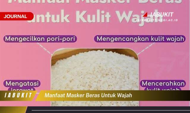 Inilah 8 Manfaat Masker Beras untuk Wajah, Kulit Cerah, Kencang, dan Bebas Jerawat