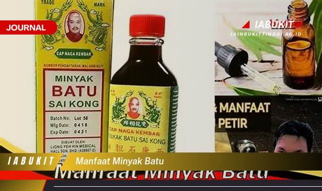 Inilah 8 Manfaat Minyak Batu untuk Kesehatan, Kecantikan, dan Lainnya