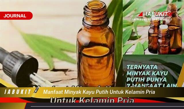 Inilah 8 Manfaat Minyak Kayu Putih untuk Kelamin Pria, Atasi Masalah dan Tingkatkan Kesehatan