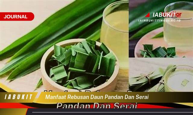 Inilah 9 Manfaat Rebusan Daun Pandan dan Serai untuk Kesehatan Anda