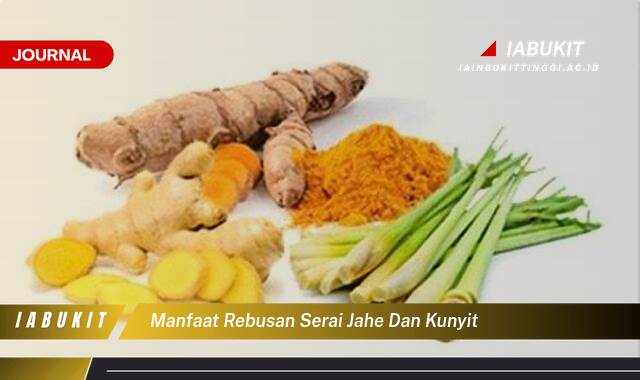 Inilah 10 Manfaat Rebusan Serai Jahe dan Kunyit untuk Kesehatan Anda