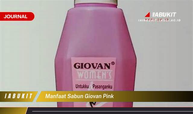 Inilah 9 Manfaat Sabun Giovan Pink untuk Kulit Cerah dan Sehat Alami