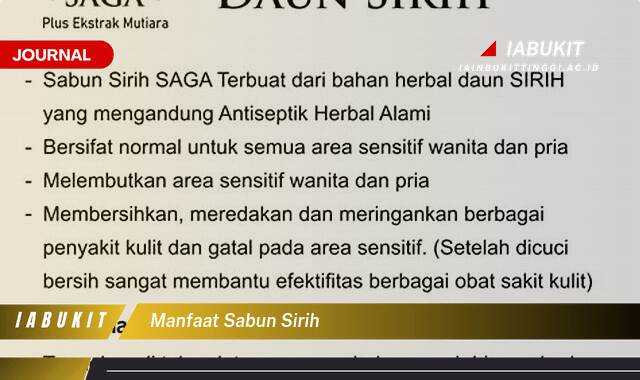 Inilah 8 Manfaat Sabun Sirih untuk Kulit Wajah dan Tubuh,  Tips dan Cara Pakai