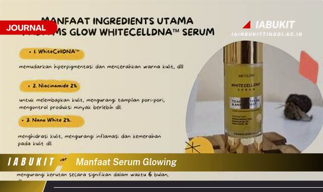 Inilah 9 Manfaat Serum Glowing Untuk Kulit Cerah dan Sehat