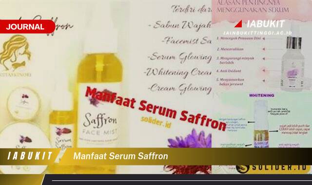 Inilah 9 Manfaat Serum Saffron untuk Kulit Wajah,  Cerah, Glowing, dan Bebas Jerawat