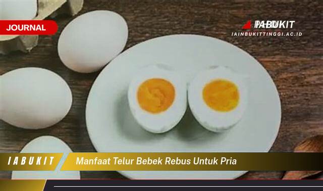 Inilah 8 Manfaat Telur Bebek Rebus untuk Pria, Tingkatkan Stamina, Kesuburan, dan Kesehatan!