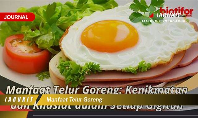 Inilah 9 Manfaat Telur Goreng untuk Kesehatan, Kaya Protein dan Nutrisi