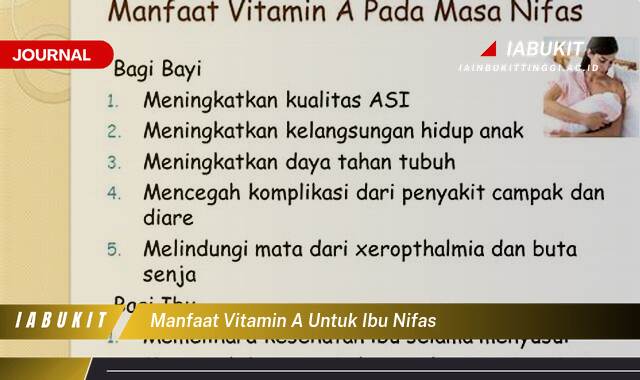 Inilah 10 Manfaat Vitamin A untuk Ibu Nifas, Meningkatkan Kesehatan dan Pemulihan Pasca Persalinan