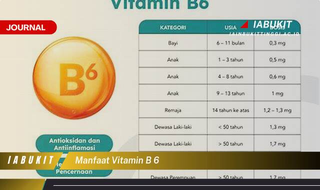 Inilah 10 Manfaat Vitamin B6 untuk Kesehatan Tubuh Anda