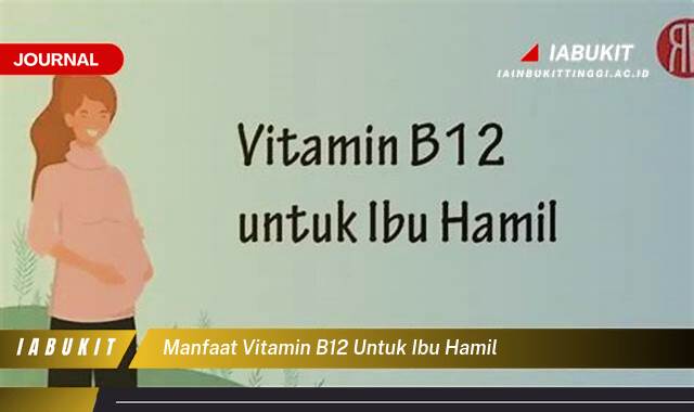 Inilah 9 Manfaat Vitamin B12 untuk Ibu Hamil, Kesehatan Bayi dan Ibu