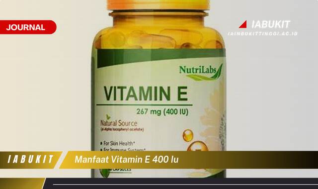 Inilah 10 Manfaat Vitamin E 400 IU untuk Kesehatan dan Kecantikan Anda