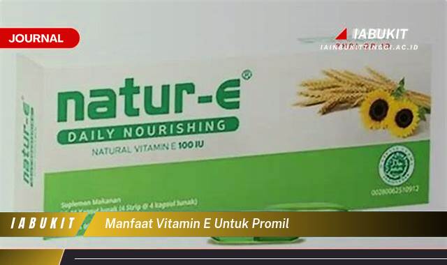 Inilah 8 Manfaat Vitamin E untuk Promil, Meningkatkan Kesuburan dan Mempercepat Kehamilan